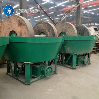 เครื่องบดทองคํา เครื่องบดหินทองหินม้วนบดน้ําอุ่น Pan Mill สําหรับแอฟริกา
