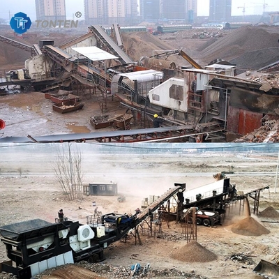 สถานที่ก่อสร้าง เครื่องรีไซเคิลอิฐขยะ โรงงานเครื่องบดหิน