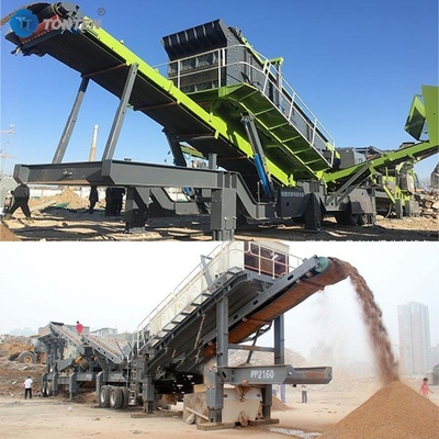 เครื่องบดคอนกรีต ขยะก่อสร้าง หินแหลม เครื่องบดหิน โรงงานบดหินเคลื่อนที่