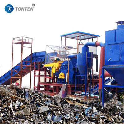 เครื่องบดเหล็ก อุตสาหกรรม Scrap Shredder Crusher สายการผลิต เครื่องรีไซเคิล
