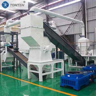 OEM โรงงานรีไซเคิลขยะพลาสติก PP PE หนัง Ldpe โรงงานซักผ้าสายบด