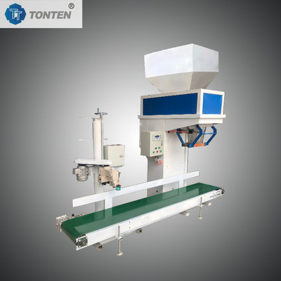 เครื่องชั่งเครื่องบรรจุ 25-50KG เครื่องบรรจุกระเป๋าสะพายสําหรับผงเม็ด