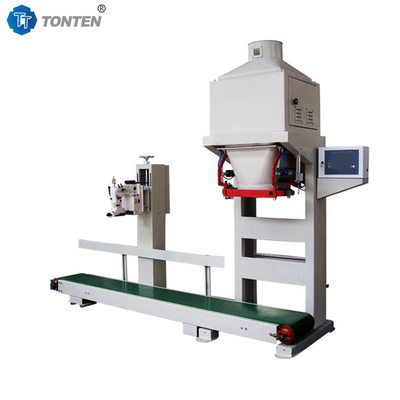 เครื่องชั่งเครื่องบรรจุ 25-50KG เครื่องบรรจุกระเป๋าสะพายสําหรับผงเม็ด
