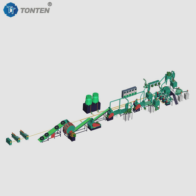 OEM ยางยางรีไซเคิลเครื่อง Shredder สายการผลิตสําหรับ Mulch