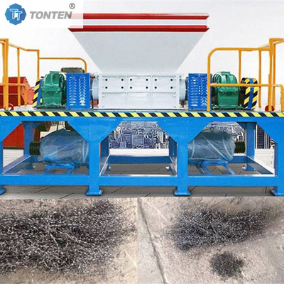 ความจุสูง ทนทาน สร้าง Double Shaft Shredder สําหรับอุตสาหกรรมการแปรรูปไม้