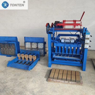 เครื่องจักรทําอิฐไฟฟ้า เครื่องจักรทําอิฐดิน อัตโนมัติครึ่ง