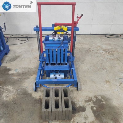 มือถือ Hollow Brick Block Maker เครื่องทําคอนกรีตซีเมนต์