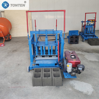 เครื่องทําอิฐประเภทไดเซลประสิทธิภาพสูง เครื่องทําอิฐบอนคอนกรีต
