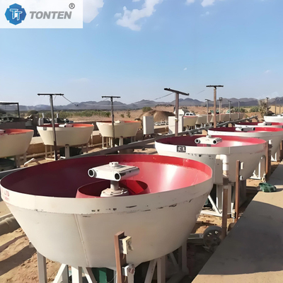 เครื่องบดโม่ทอง เครื่องแยกแร่เงิน สังกะสี แบบแรงโน้มถ่วง เครื่องโม่เปียก