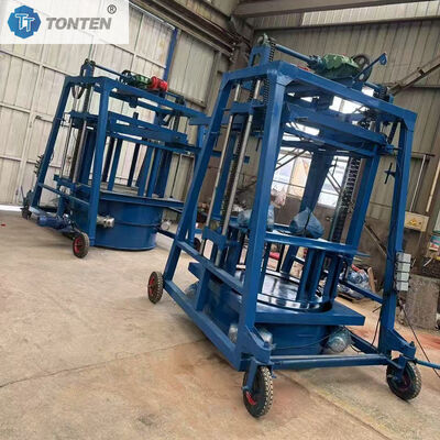 เครื่องทำแหวนและท่อคอนกรีตสำเร็จรูปสำหรับบ่อพักและอิฐสำหรับโครงการชลประทาน