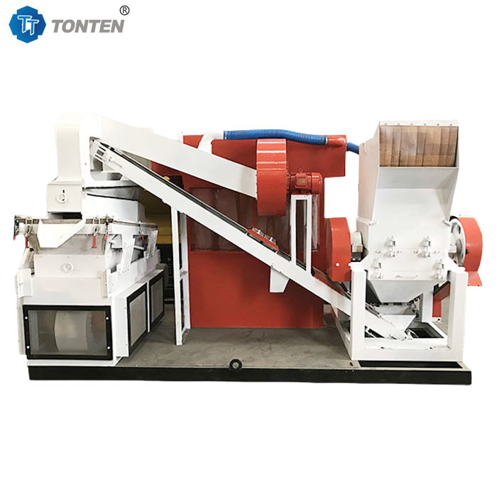 รางทองแดง Granulator เครื่องสกร็อปเคเบิลสายทองแดงรีไซเคิลสําหรับเครื่องแยก