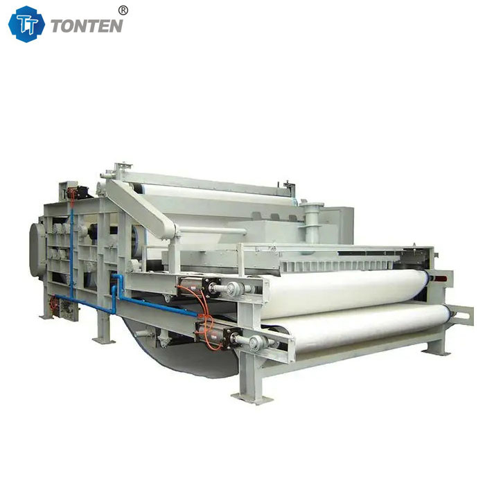 น้ําเสีย Desilting การหนา น้ําเสีย เข็มขัด เครื่องพิมพ์ Filter sludge Dewatering Belt เครื่อง