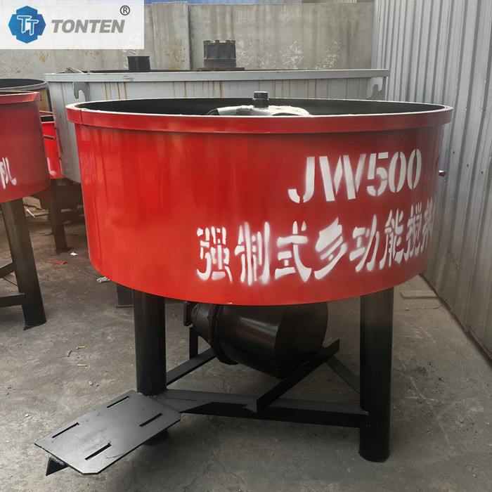 JW750 JW1000 เครื่องผสมปากแบน เครื่องผสมคอนกรีต ซีเมนต์ มอร์ตาร์